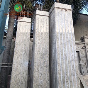 Cột Đá Marble Kim Hoa Hồng