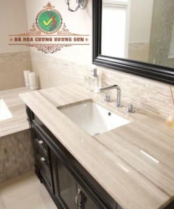 Lavabo Đá Xám Vân Gỗ
